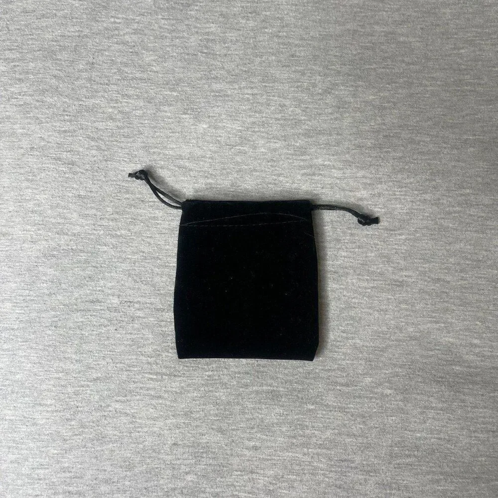 Solid Black Velour Gift Dust Bag 4.5” x 5.5”